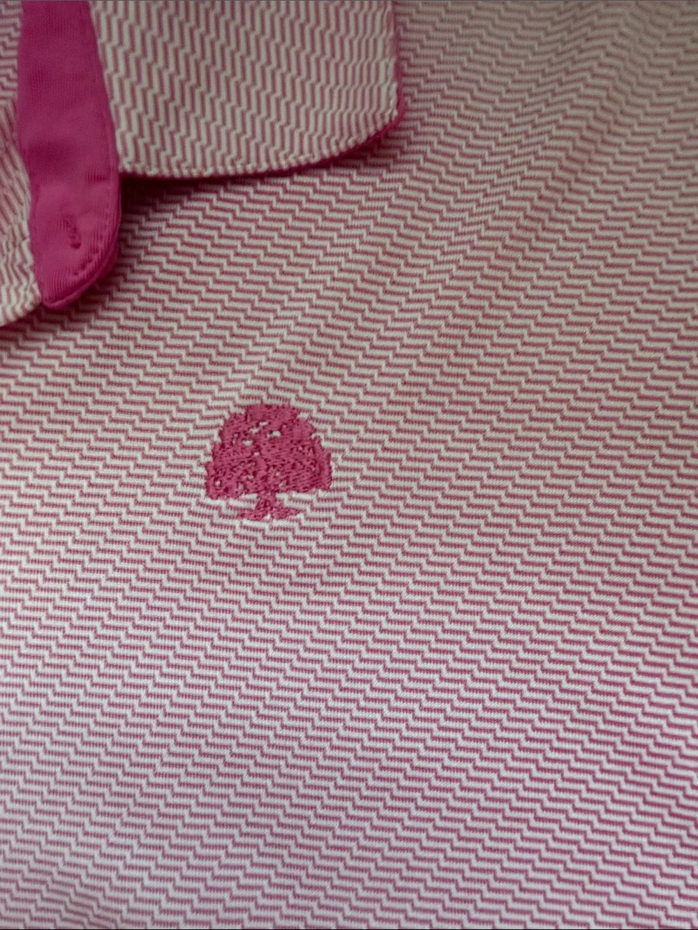 Ralph Lauren Girls' Pink Polo with Embroidered Tree
